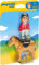 PLAYMOBIL 1.2.3-6973 Reiterin mit Pferd, ab 1.5 Jahren