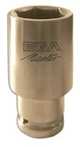 Egamaster - Llave vaso impacto larga 6 canto 3/4 41mm cobre