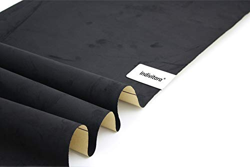 indivitara® Mikrofaserstoff selbstklebend Wildleder Optik Kunstleder Wildlederimitat - Stretch Dehnbar Folie Stoff
