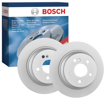 Bosch 986479041 Bremsscheibe - (Paar) | Massive Bremsscheiben - ECE-R90-zertifiziert - lange Lebensdauer, moderner Korrosionsschutz