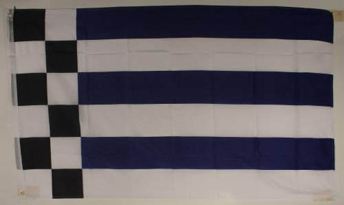Buddel-Bini Flagge Fahne ca. 90x150 cm : Norderney Inselflagge Norderneyflagge