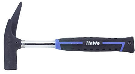 HaWe® Latthammer Stahlrohr - 600 g Kopfgewicht | Zimmermannshammer mit magnetischem Nagelhalter & Sicherheitsstift | Vibrationsgedämpft & ergonomisch | Ideal für Dachdecker & Zimmerer