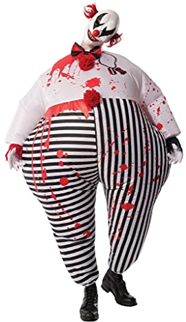 Rubies Officielle Creepy Gonflable Clown Halloween, Horreur, Adultes Costume – Taille Standard