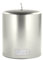 Fink - Candle/Stumpenkerze/Kerze - metallic/Stein - Silber - getaucht - Höhe 10 cm - Ø 8 cm