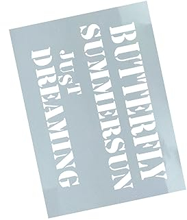 Schablone Butterfly Summersun... - Textschablone Typo Stencil Wandschablone - Malerei Airbrush Textilgestaltung Wand Deko Möbel Dekor