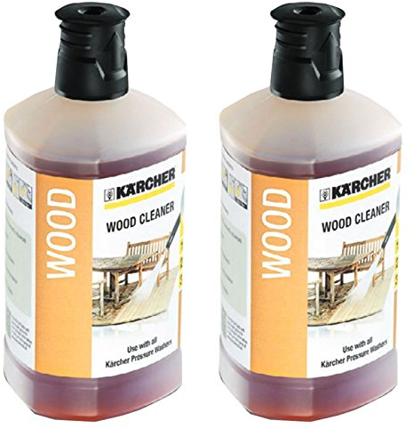 Karcher 3in1 Wood Decking Pressure Washer Detergent Cleaner for K2 K4 K5 K7 models (2 x 1L Bottle)