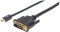 MANHATTAN 152150 ADAPTADOR DE Cable DE VÍDEO 1,8 M Mini DISPLAYPORT DVI-D Negro