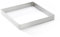 De Buyer - Cercle à tarte carré VALHORNA en inox perforé - 15 x 15 x 2 cm - Fabriqué en France, Technologie AIR SYSTEM, Micro-Perforations pour Cuisson Rapide et Homogène pour Résultats Croustillants