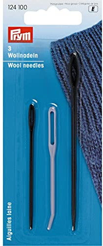 Prym Wollnadeln, Kunststoff, Grey, 10.9 x 4.9 x 0.02 cm