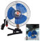 MINI VENTILATORE PORTATILE DA VIAGGIO PER AUTO CAMPER CAMION 12 VOLT DIAM.18 CM