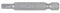 KS Tools 911.2726 1/4 Punta para tornillos Torx, 50mm, T10, paquete de 5
