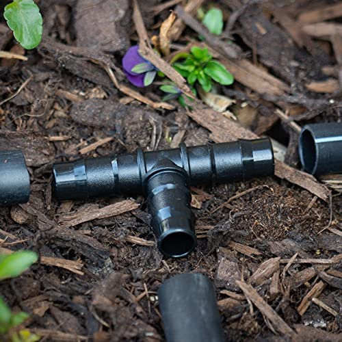 HydroSure Pack of 25 x Double Barbed Tee - 13mm - Black