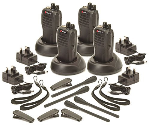 MITEX GENERAL 5W UHF LICENSED HANDHELD TWO WAY RADIO (4 Pack)