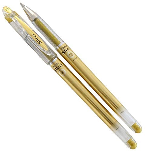 Pentel 0,8 mm Slicci Gel Pen – Gold