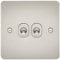 Knightsbridge FP2TOGPL FPAV2TOGPL Flat Plate 10A 2G 2 Way Toggle Switch-Pearl, Peal