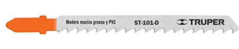 TRUPER ST-101-B - 5 hojas de sierra rectas de corte de madera con vástago en T