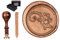 Siegelstempel Set Sigillum Gravur Symbol Gecko, incl. 1 Stange Siegelwachs gold