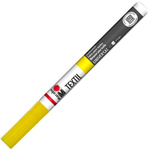 Marabu Textil Painter 1-2mm Tip-Lemon, Printing Ink, 0.6 x 2.4 x 14.3 cm