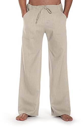 SCHAZAD Leinenhose Essential (L, beige)