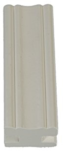 Verbinder, Mittelverbinder für Holzblende 9 cm geschweift | Vorhangschiene, Gardinenschiene weiß | 1 Stück