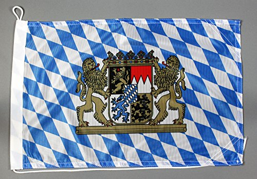 Buddel Bini Bootsflagge Bayern 30 x 45 cm in Profiqualität Flagge Motorradflagge