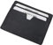 myledershop Extra Flaches Leder Kreditkartenetui in Vegetabil Gegerbtem Rinderleder in 3 (Schwarz)