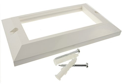 kenable Plaque Murale 4 Ports Bevelled Double Gang 146 x 86 mm pour RJ45 Modules