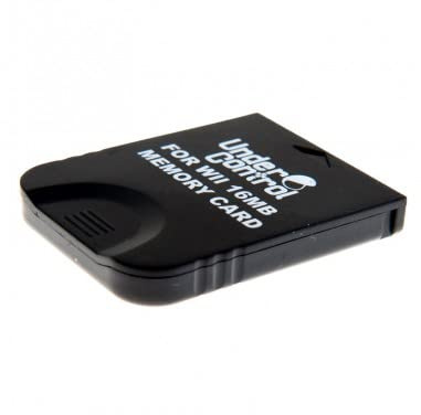 Under Control Carte mémoire 16MB Wii/Game Cube Noire
