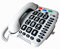 Geemarc Amplipower40 Téléphone filaire special malentendant couleur blanc (version Française)