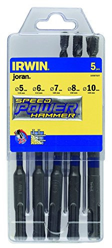 Irwin 10507537 Speed Hammer Power Drill Bit Set (5 Pieces)