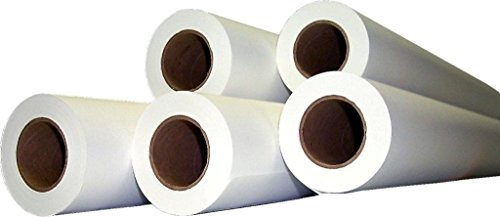Burgo 148 Set 4 Rollen 50 m von Papier für Plottern, Typ Pläne CAD, 61 cm, 90 g/m2