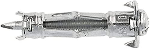 Molly M12006-XJ Chevilles auto foreuses avec vis M4 Ø 4 x 35 mm, Gris, Set de 10 Pièces