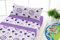 SABANALIA - Juego de sábanas Estampadas Dance | 3 Piezas | Funda de Almohada, Bajera Ajustable y sábana encimera | Cama 150 | Color Lila | (Disponible en Varios tamaños y Colores)