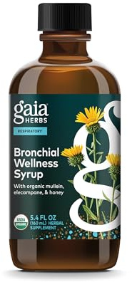 Gaia Herbs Bronchial Wellness Syrup, 5.4 Fl Oz, Up to 32 Servings