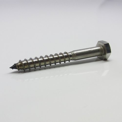 10 Stück Sechskant Holzschrauben M10 X 40 DIN 571 Edelstahl A2