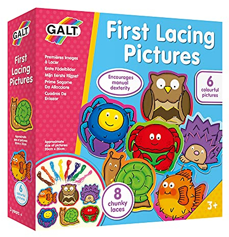 Galt Toys, First Lacing Pictures, Threading Toy, Ages 3 Years Plus