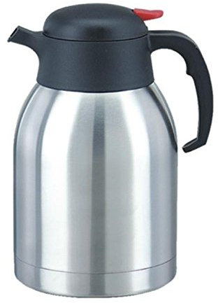 Impressions 1.5L Stainless Steel Push Button Isolating Vacuum Jug Thermos Thermal Mug Flask Bottle Flasks Ideal for Home Office Travelling Camping