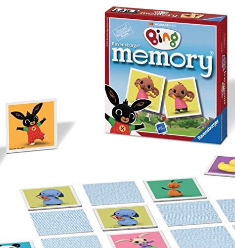 Ravensburger Cbeebies Bing Bunny Mini-Memory-Bild, Schnapppaar, Spiel für Kinder ab 3 Jahren