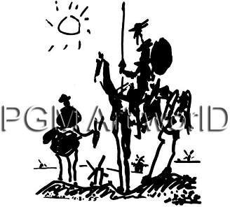 Pablo Picasso Poster/Kunstdruck Don Quixote 40 x 50 cm