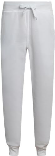 Southpole 1570 Basic Active Fleece Jogger Sweatpants Pile da Uomo, Bianco, S