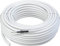 Schwaiger GmbH-KOX830 012- SAT-Koaxialkabel 30m/ 110 dB/hohes Schirmungsmaß/ 3-Fach geschirmt/Satellitenkabel/digital, HDTV, DVB-S/S2, DVB-C, DVB-T2/ unkonvektioniert/ 7,1 mm/weiß