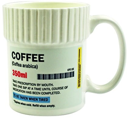 Gift Republic GR330036 Coffee Pill Pot Mug