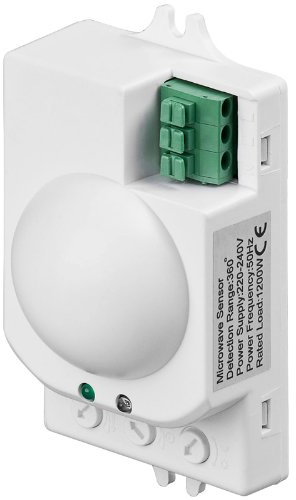 10er Set Bewegungsmelder mit Microwellensensor Hochpräziser Radar Bewegungsmelder, LED geignet