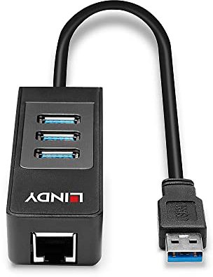 LINDY 43176 - USB 3.1 Hub und Gigabit Ethernet Adapter