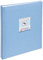 Walther UK-168-L Babyalbum Footprints, 60 weiße Seiten, 4 Seiten illustrierter Vorspann, 28 x 30,5 cm hellblau