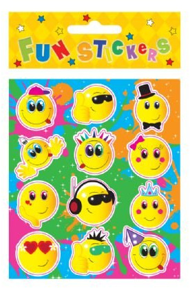 Henbrandt 12 Packs Smiley Stickers Party Bag FILLERS