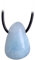 Budawi® Aquamarin Trommelstein Anhänger Ketten Schmuck mit Lederband