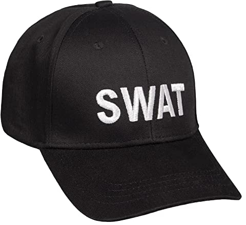 Black Snake Baseball Cap SWAT FBI Security Police Schwarz SWAT OneSize