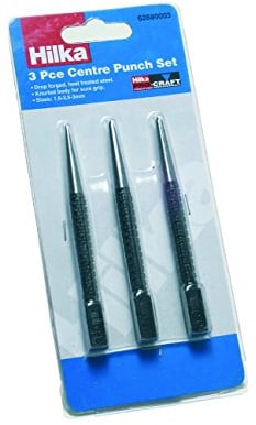 Hilka 62880003 Pro Craft Centre Punch Set,Black