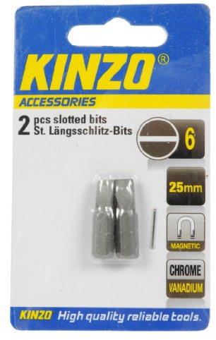 Kinzo Bit 6mm (2) 25mm magnet crv